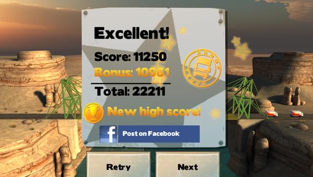 Bridge Constructor Playground Gameplay Screenshot