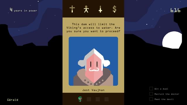 Reigns Gameplay Screenshot