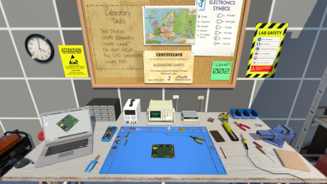 Electronics Puzzle Lab Gameplay Screenshot