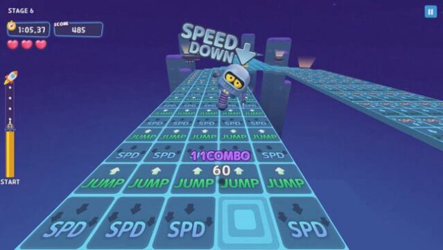 Jumping Robo Gameplay Screenshot