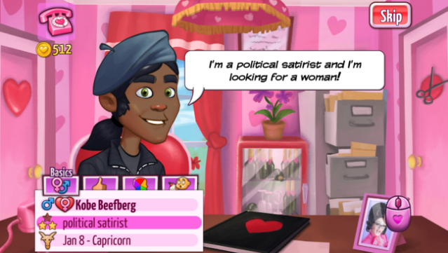 Kitty Powers’ Matchmaker Gameplay Screenshot