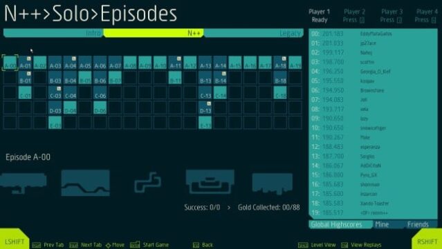 N++ Gameplay Screenshot
