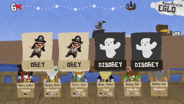Paper Pirates Gameplay Screenshot