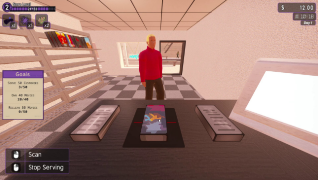 Rental Store Simulator Gameplay Screenshot